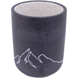 Mountain peaks toothbrush pot
