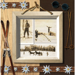 Interruttore decorato souvenir di sci