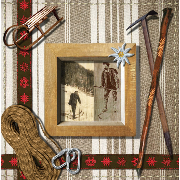 Interruttore decorato souvenir di montagna