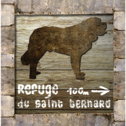 Interrupteur décoré refuge du st bernard - Interrupteur simple