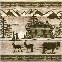 Interruttore decorativo Poya con chalet - Interrupteur simple