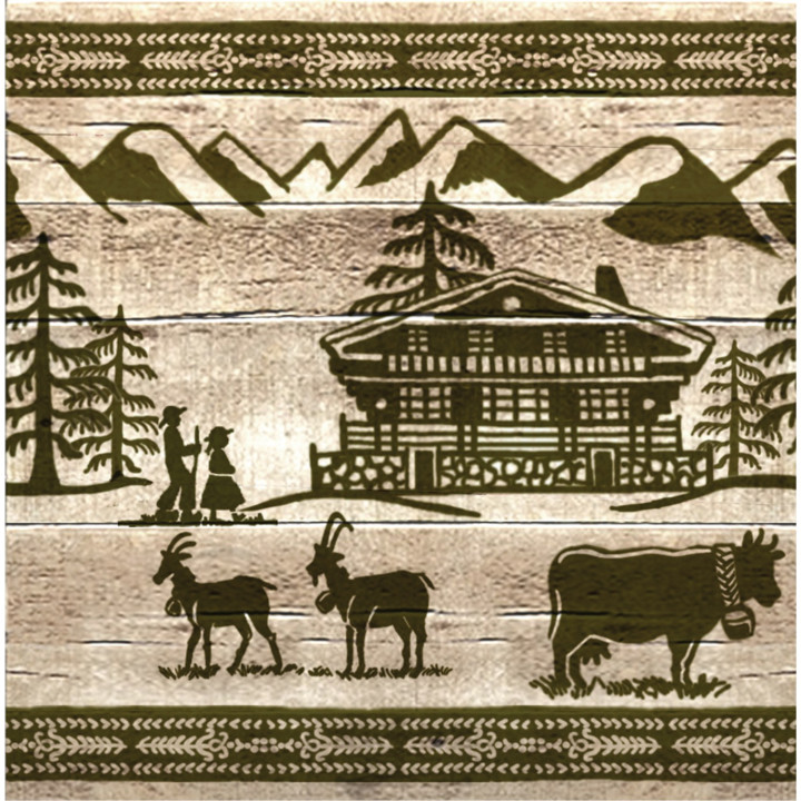 Interruttore decorato poya chalet