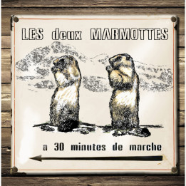 Interruttore decorato le due marmotte