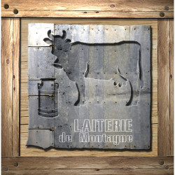 Interruttore decorato latteria di montagna - Interrupteur simple