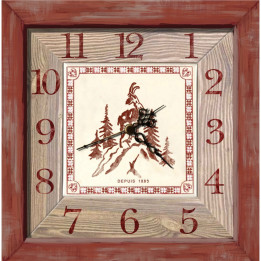 Interruttore decorato orologio camoscio