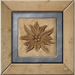 Interruttore decorativo Edelweiss effetto legno - Interrupteur simple