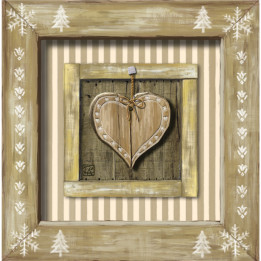 Decorated light switch with hanging heart