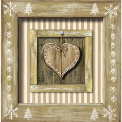 Interrupteur décoré coeur suspendu - Interrupteur simple