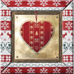Interrupteur décoré coeur rouge - Interrupteur simple