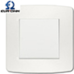 Decorated red chalet light switch