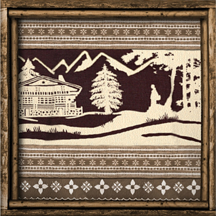 Interruttore decorato canevas chalet