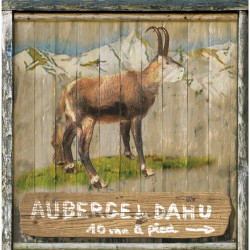 Interrupteur décoré auberge du dahu - Interrupteur simple