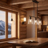 Diane Collection: black metal and glass lighting | Le Coin Montagne